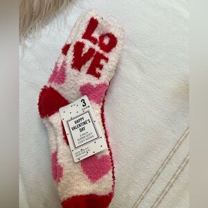 Valentine's Day Cozy Socks - 3 pack New w/ Tags